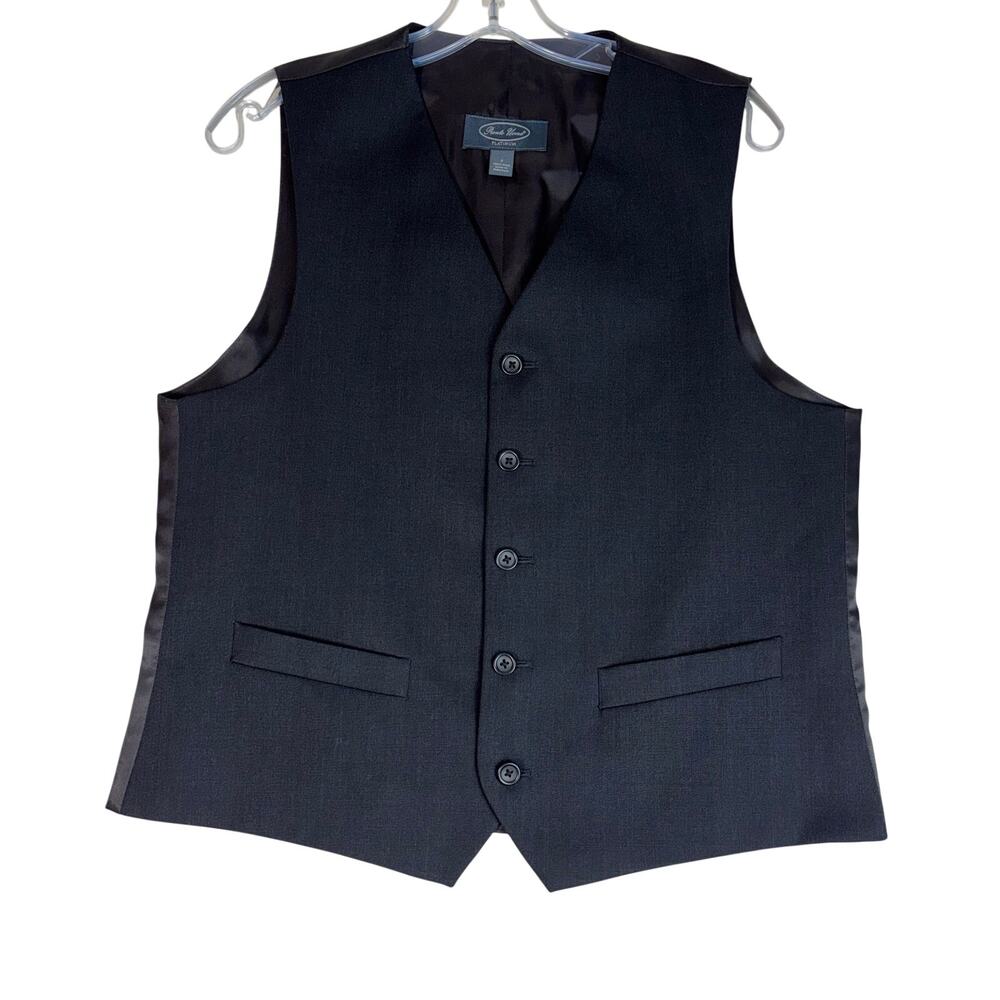 PRONTO UOMO PLATINUM MEN'S WOOL VEST SMALL